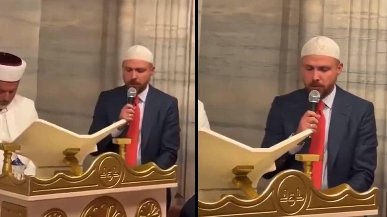 Bilal Erdoğan, Şehzadebaşı Camii’nde Kur’an tilaveti
