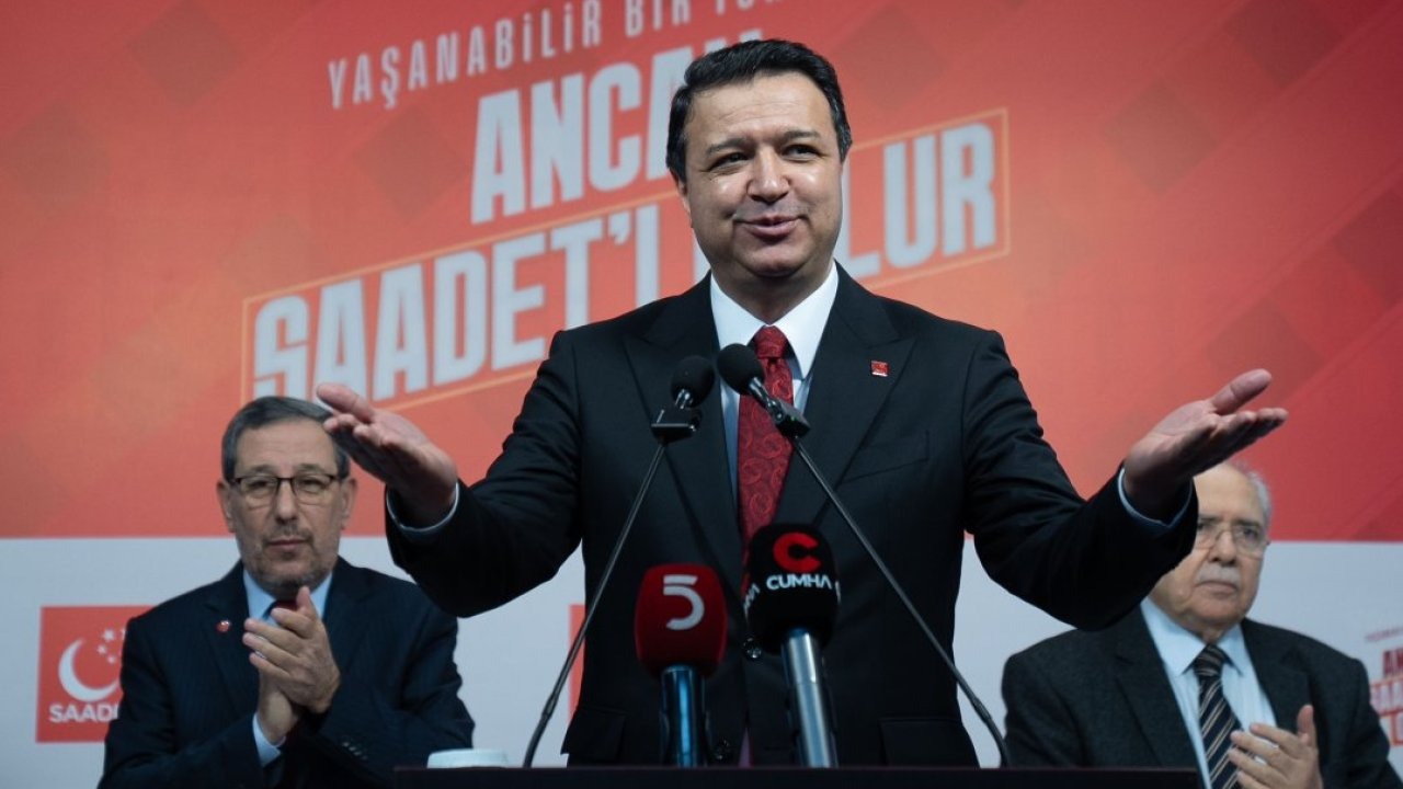 Saadet Partisi Genel Başkanı Arıkan, partisinin "İl Başkanları ve İl Müfettişleri Toplantısı"nda konuştu: