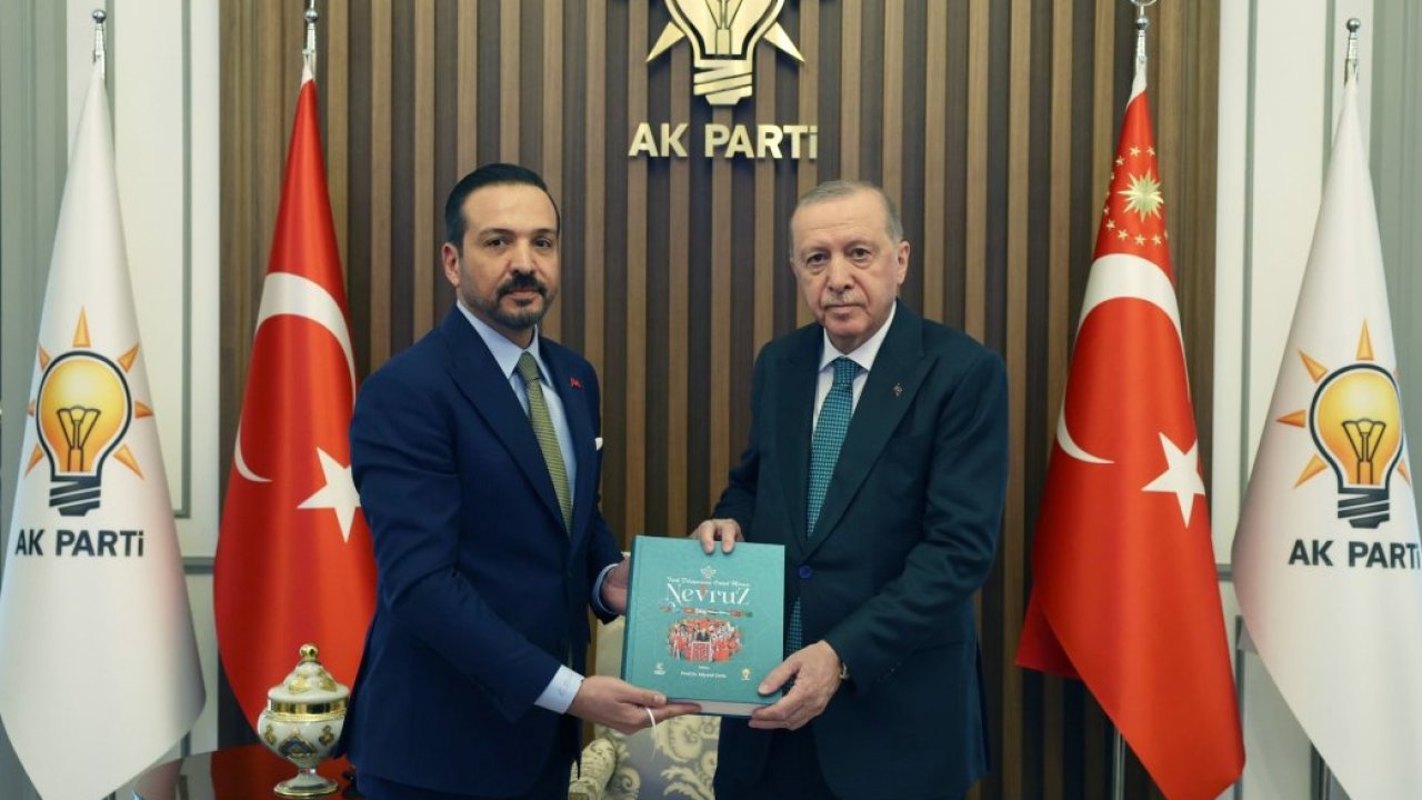 AK Parti'li Zorlu, "Türk Dünyasının Ortak Mirası Nevruz" kitabını Cumhurbaşkanı Erdoğan'a takdim etti