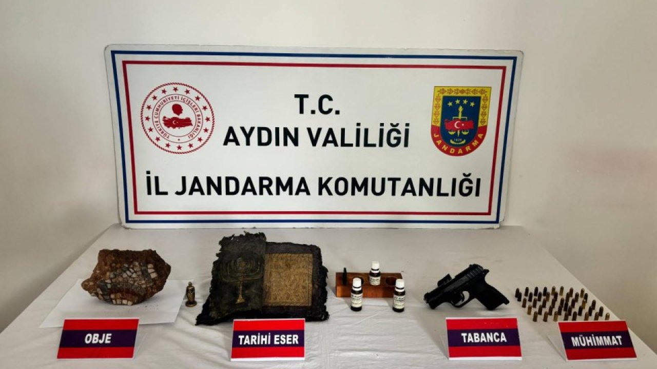 Aydın'da Bizans dönemine ait kitap ve tarihi eserler ele geçirildi