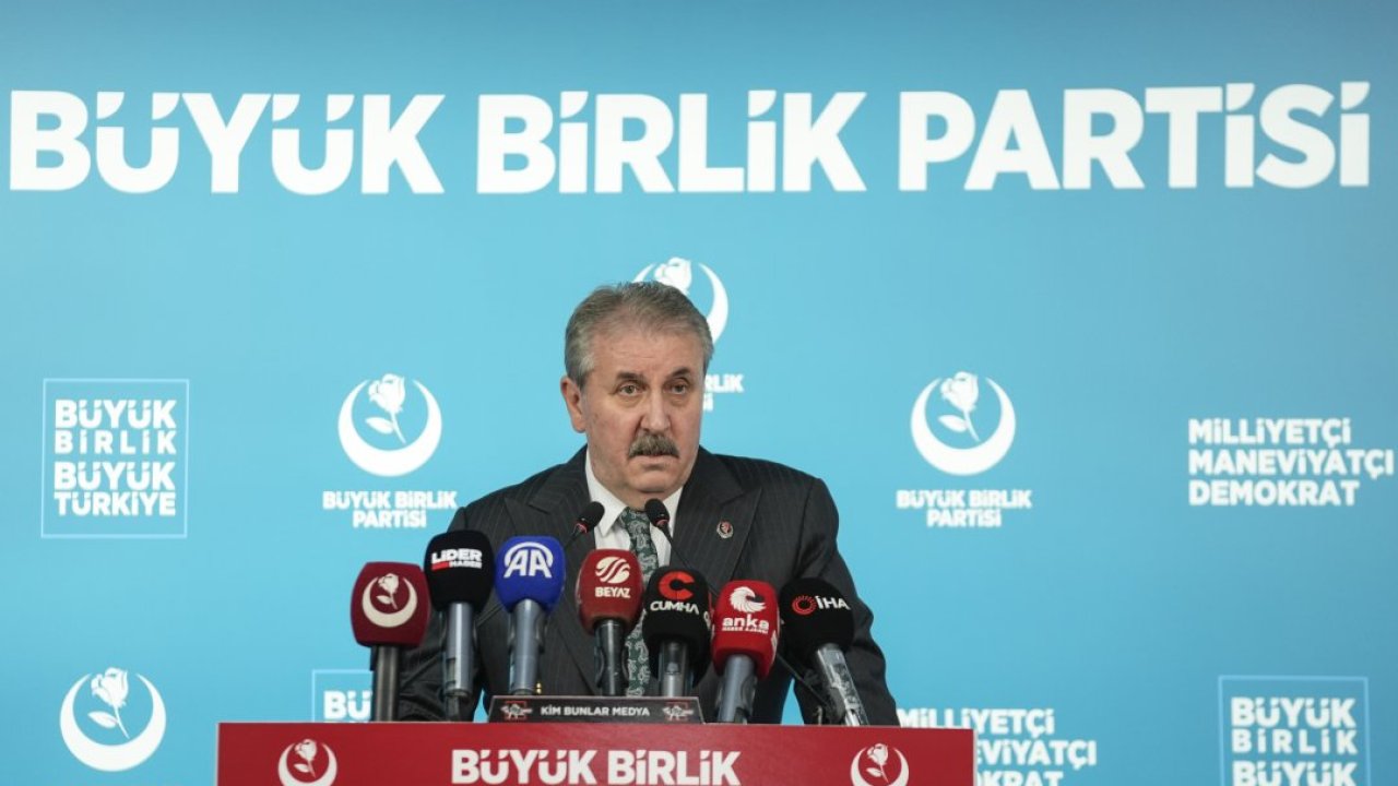 BBP Genel Başkanı Destici, basın toplantısı düzenledi: