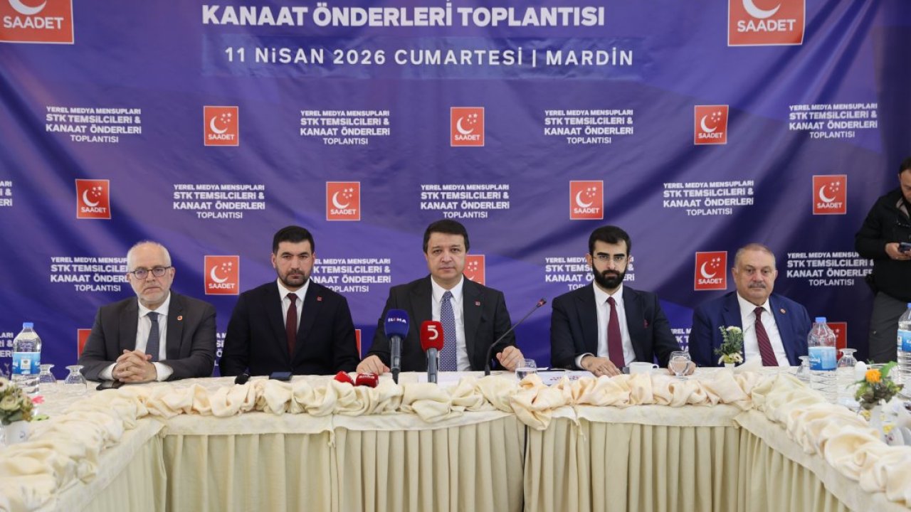 Saadet Partisi Genel Başkanı Arıkan, Mardin'de düzenlenen toplantıya katıldı