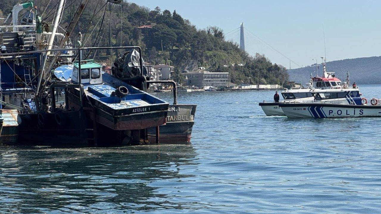 Sarıyer’de balıkçı teknesinde korkutan yangın: Alevler kontrol altına alındı