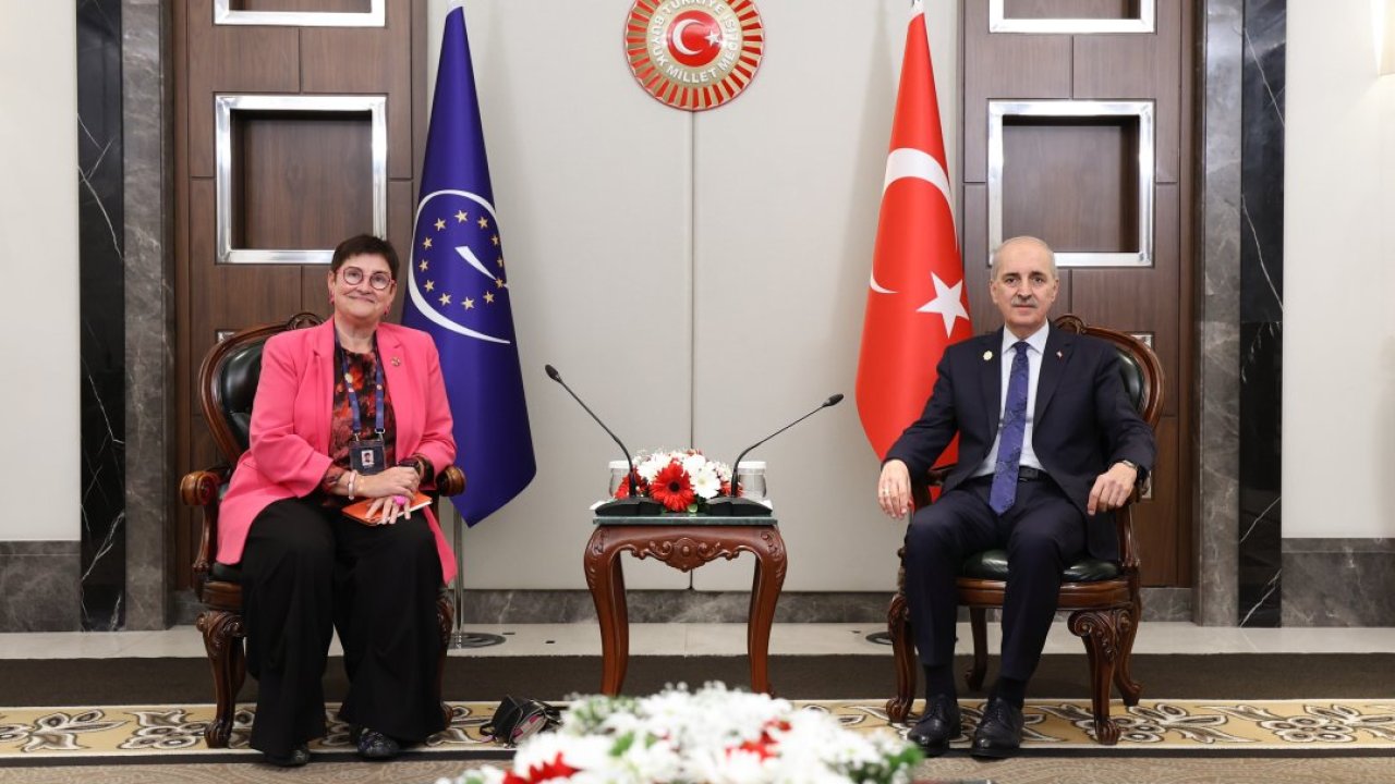 TBMM Başkanı Kurtulmuş, AKPM Başkanı Bayr ile görüştü
