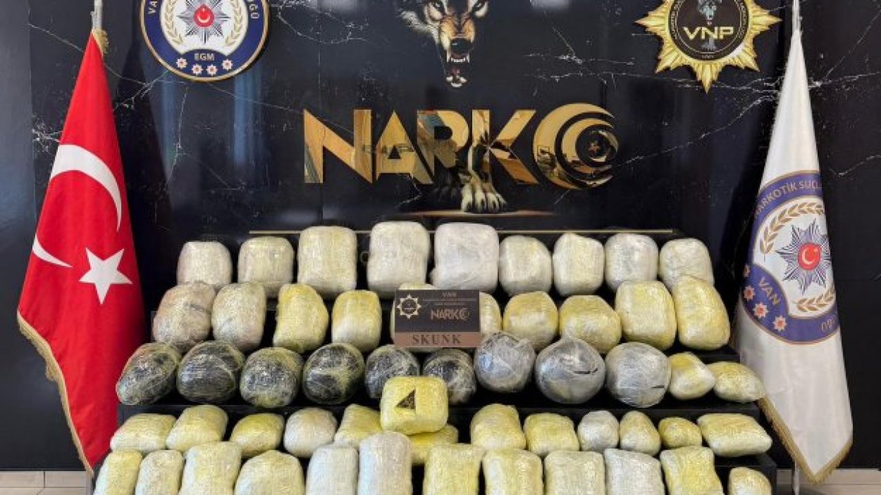 Van'da 74 kilo 320 gram uyuşturucu ele geçirildi