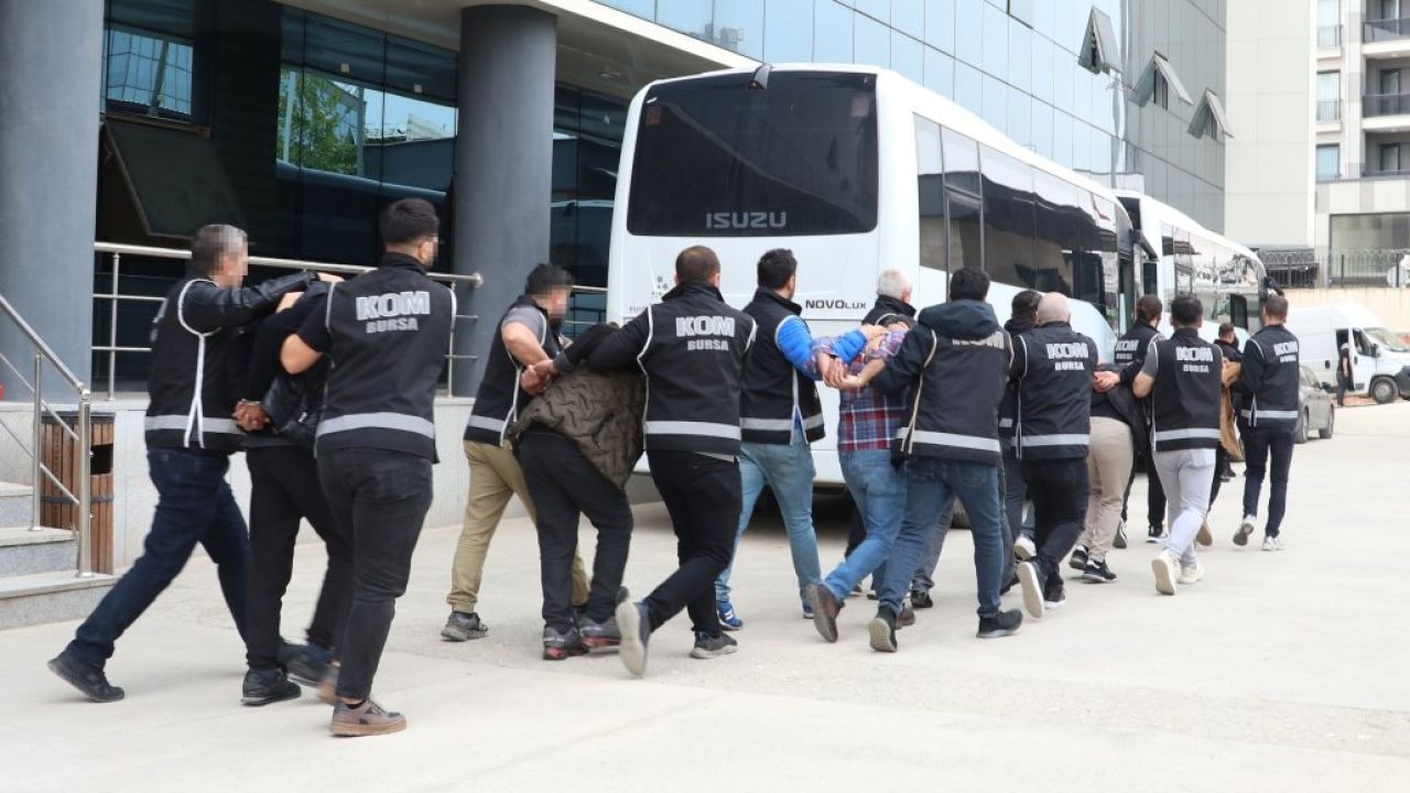 Bursa Yenişehir'de tefecilik ve yağma operasyonu: 11 şüpheli isim tutuklandı