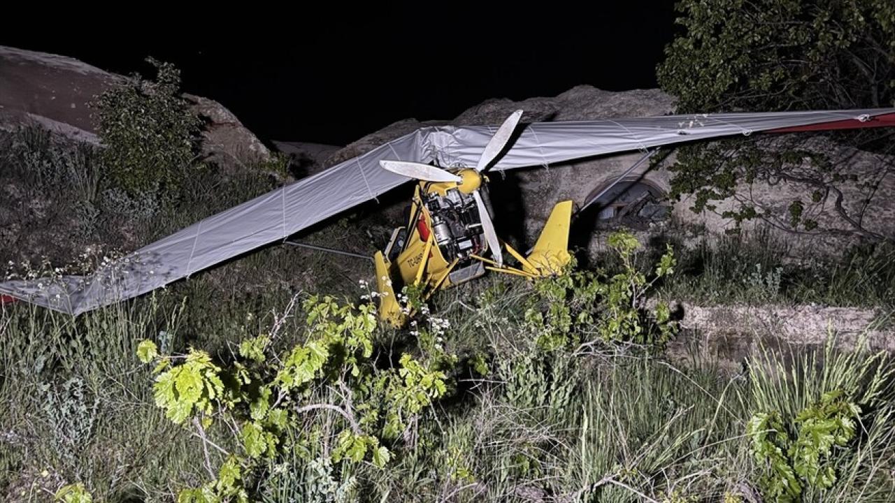 Nevşehir'de Microlight Kazası: İki Yaralı