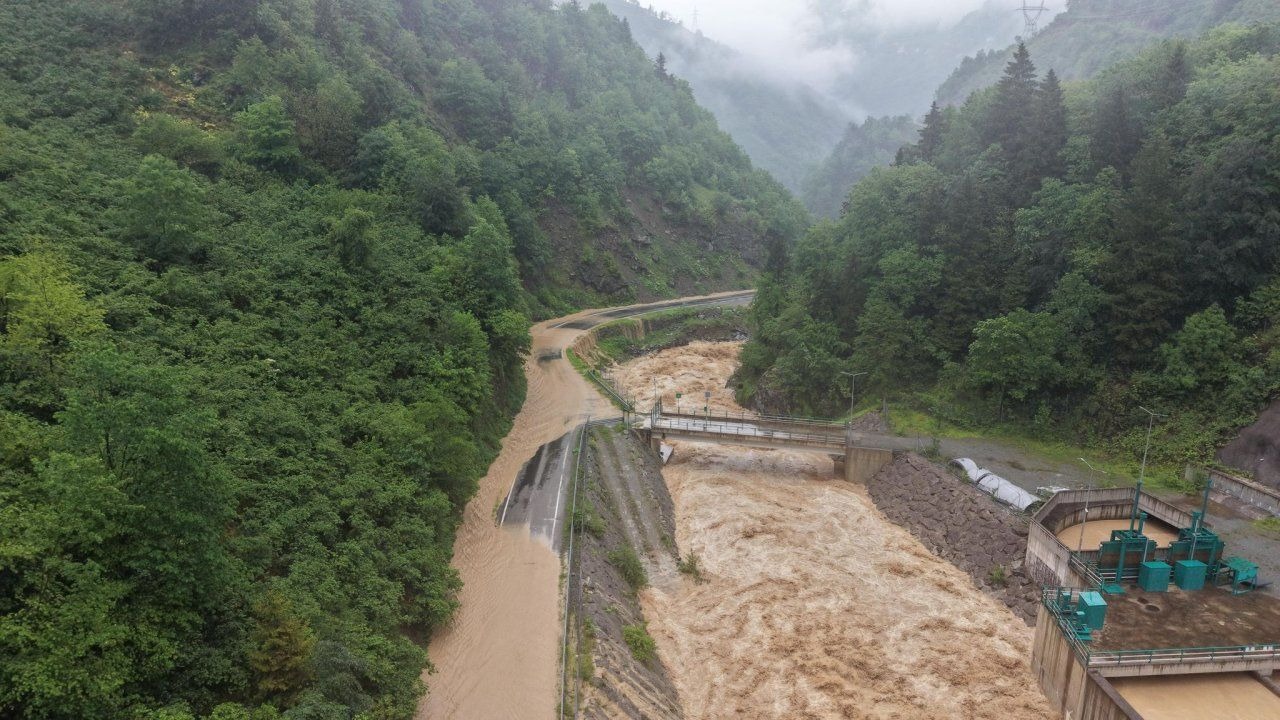 Ordu ve Giresun'da Şiddetli Yağış Hayatı Felç Etti