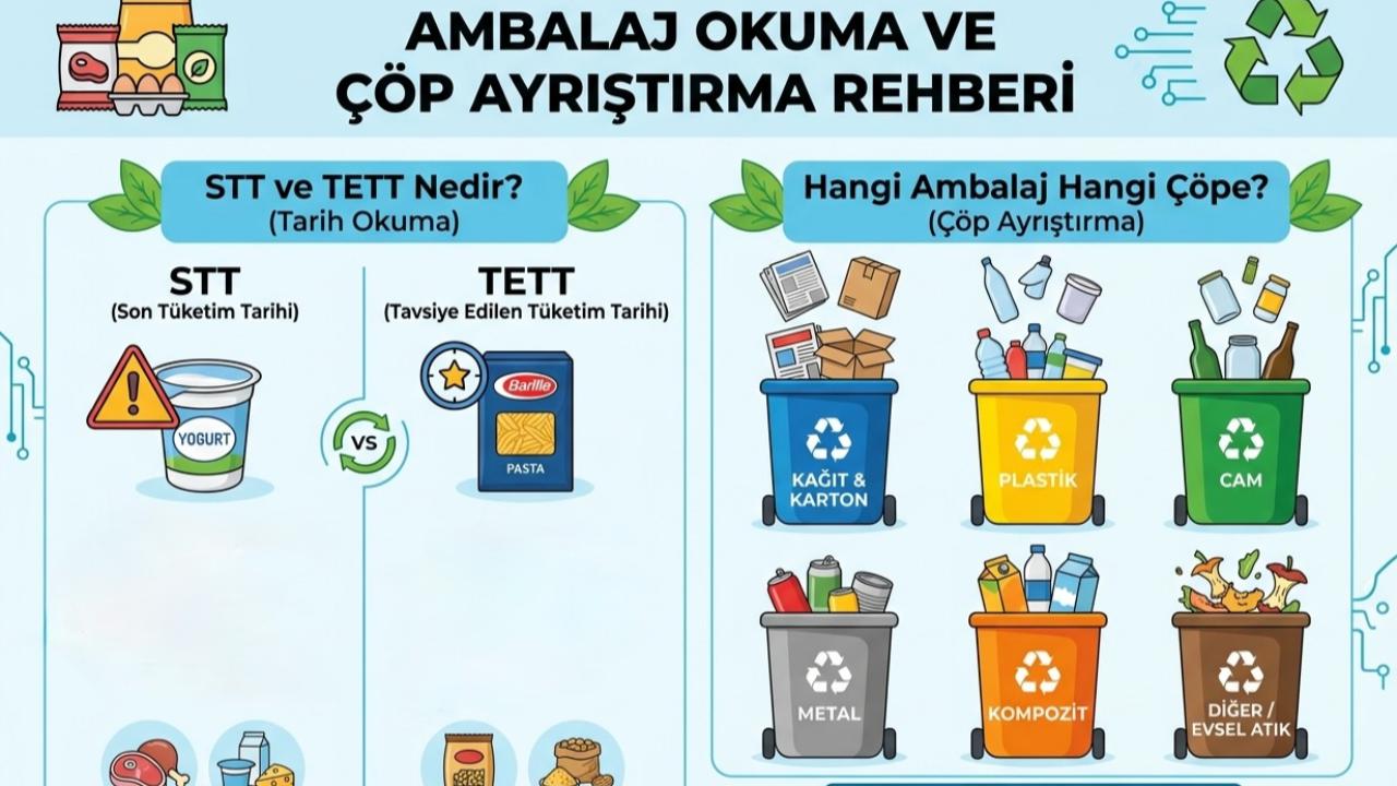 Raflardaki Gizli Kodlar: STT ve TETT Nedir? Evde Çöp Ayrıştırmanın Altın Kuralları