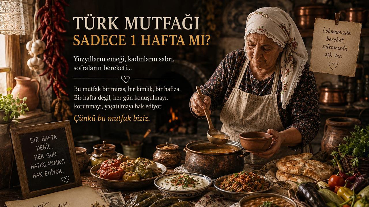 Türk Mutfağı Sadece Bir Hafta mı Hatırlanmalı?