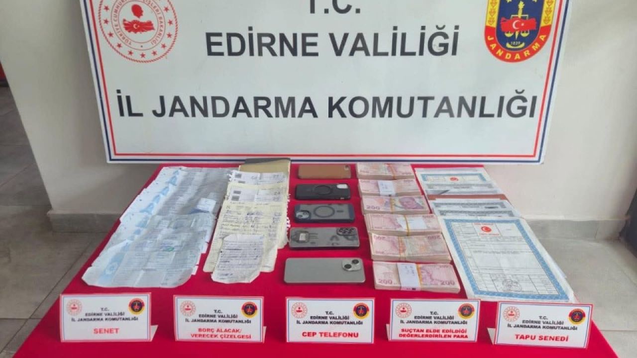 Edirne’de Tefecilik Operasyonu: 6 Tutuklama