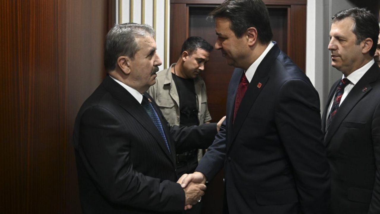 Saadet Partisi Genel Başkanı Mahmut Arıkan, BBP Genel Başkanı Mustafa Destici'yi ziyaret etti.