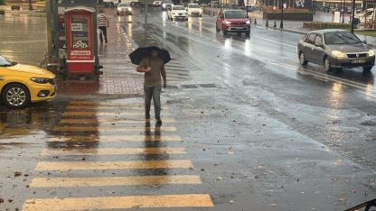Tekirdağ'da Sağanak Yağış Hayatı Olumsuz Etkiledi