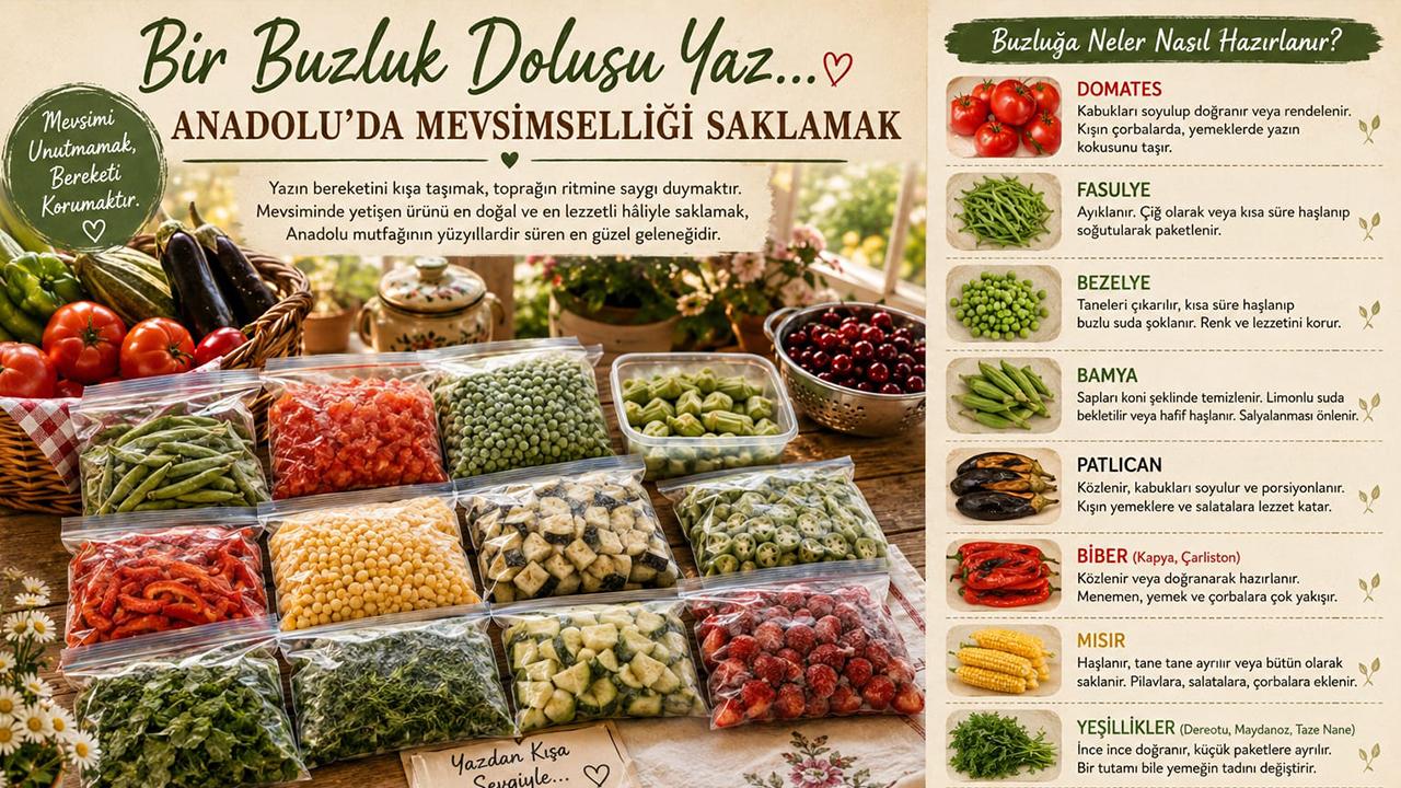 Bir Buzluk Dolusu Yaz… Anadolu'da Mevsimselliği Saklamak