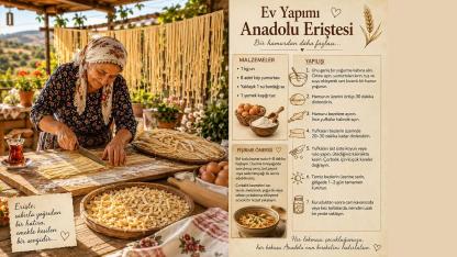 Erişte Kesilirken Zaman da İnce İnce Hatıraya Dönüşürdü…