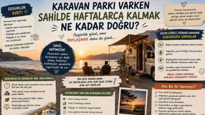 🚐 Karavan Parkı Varken Sahilde Haftalarca Kalmak Ne Kadar Doğru?